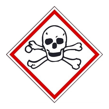 Toxic Ghs Label, Width: 4